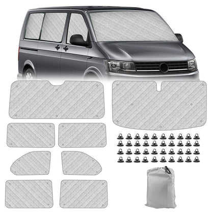 Thermomatte VW T5 T6 Innen – 8tlg. Sonnenschutz & Temperaturkontrolle