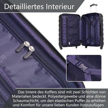 Premium Koffer Set 2tlg (M+L) Apfelgrün – Hartschale mit TSA-Schloss