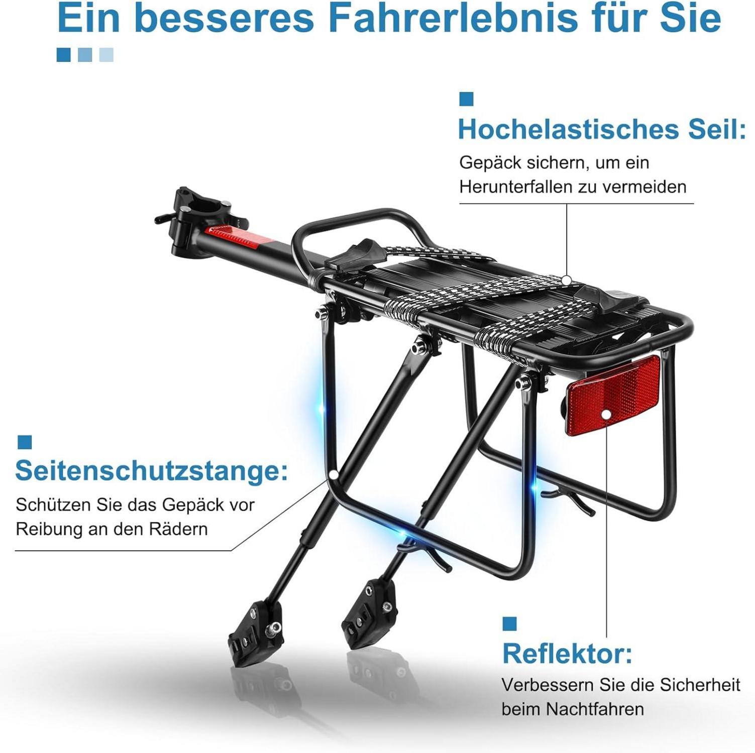 Fahrrad Gepäckträger Mountainbike 24-29 Zoll Aluminiumlegierung 50 KG