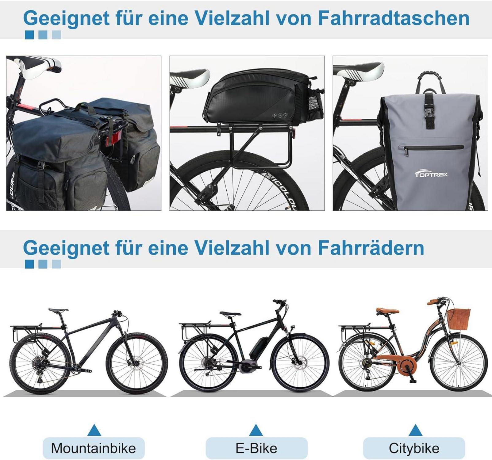 Gepäckträger für 24-29 Zoll Fahrrad | Aluminiumlegierung