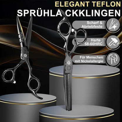 Professionelles Haarschneideschere Set 5,5 Zoll mit Effilierschere