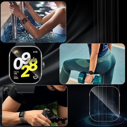 Schutzfolie Xiaomi Redmi Watch 4 3er Pack 9H Klar Anti-Fingerabdruck