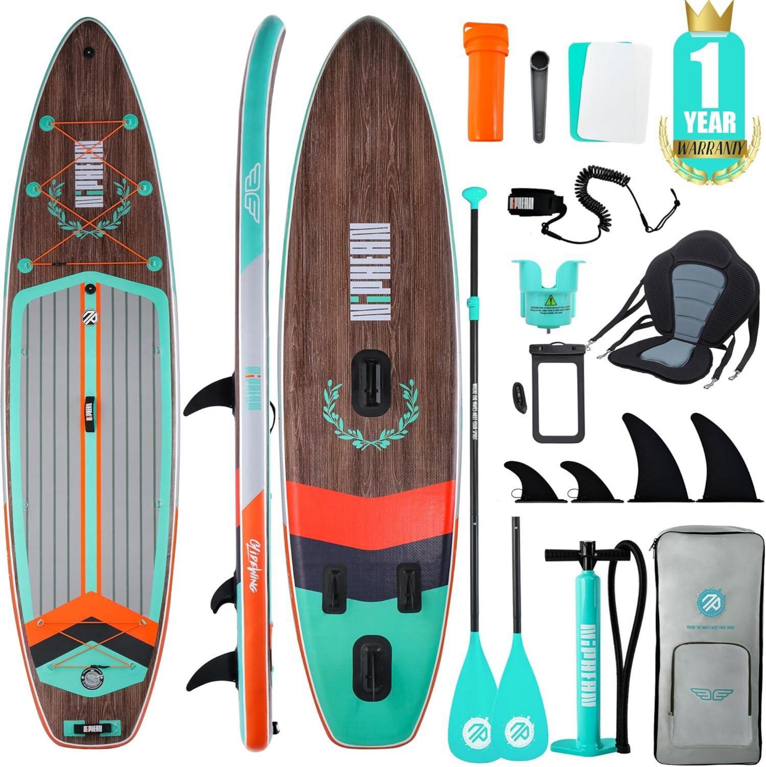 Aufblasbares Stand Up Paddle Board mit Zubehör, 335cm