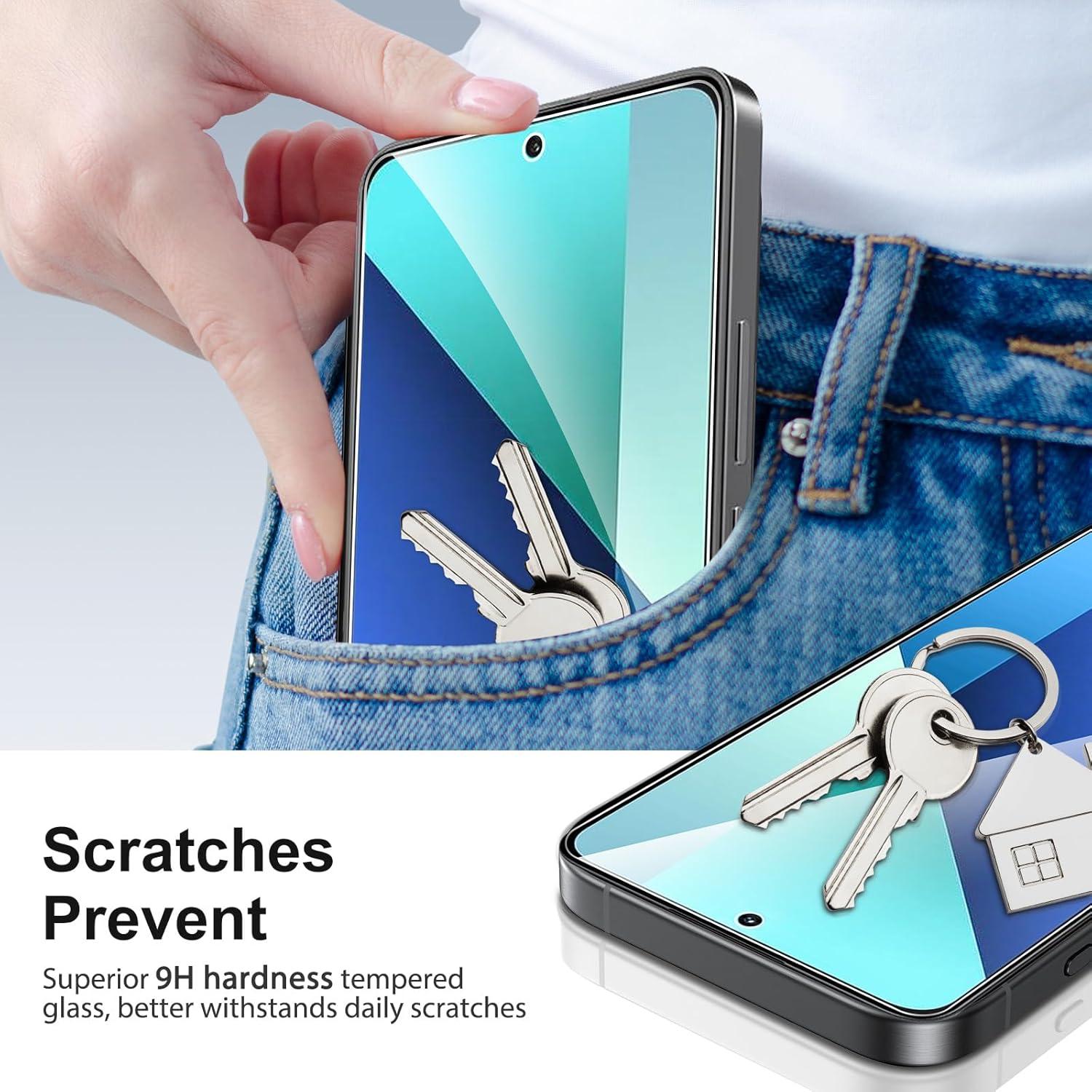 3 Stück Panzer Schutz Glas Xiaomi Redmi Note 13/13 Pro 9H Härtefolie