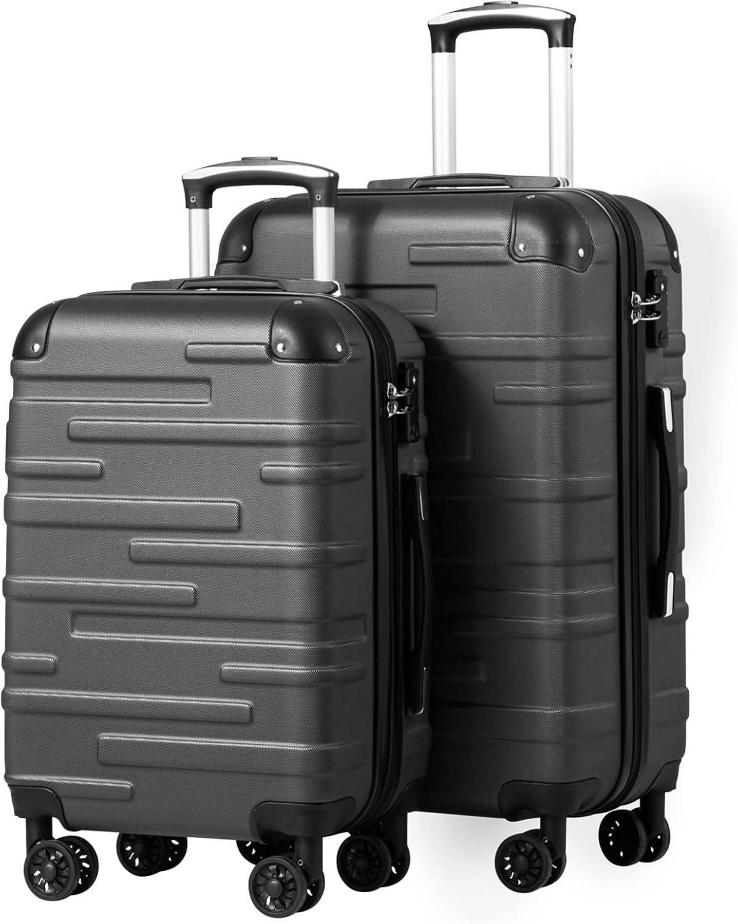 Hartschalen-Koffer Rollkoffer Vergrößerbares Gepäck ABS TSA 4 Rollen