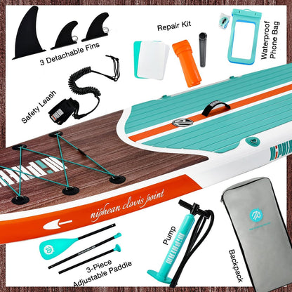 Niphean Stand up Paddleboard 320cm Inflatable SUP Board für Erwachsene mit Zubehör