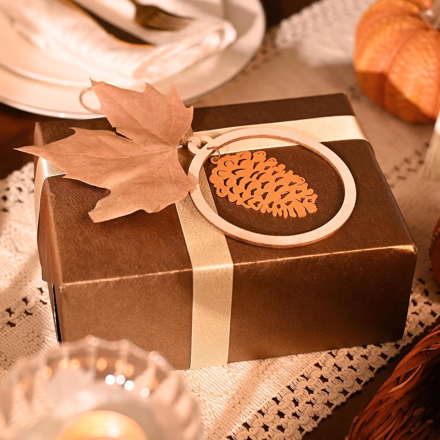 Herbstdeko Holz Metall Kürbis Pilze Baumdeko Rostig 10cm