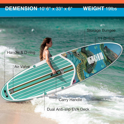 Niphean Stand up Paddle Board 320cm Inflatable SUP Board mit