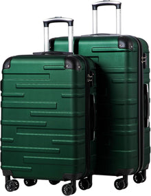 Hartschalen-Koffer Rollkoffer Set 2-tlg Erweiterbar TSA Schloss 4