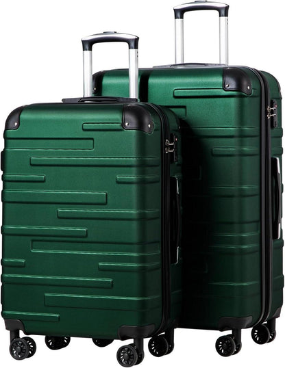 Hartschalen-Koffer Rollkoffer Set 2-tlg Erweiterbar TSA Schloss 4