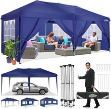 Faltpavillon 3x6 Wasserdicht Winterfest Pop Up Zelt UV-Schutz