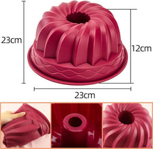 Silikon Gugelhupfform Ø 23 cm antihaftend für Kuchen Brot