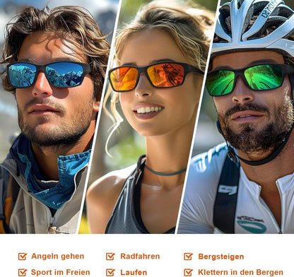 Polarisierte suoso Sport Sonnenbrille UV400 Herren Damen