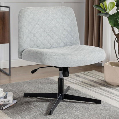 Ergonomischer Bürostuhl ohne Armlehnen und Räder