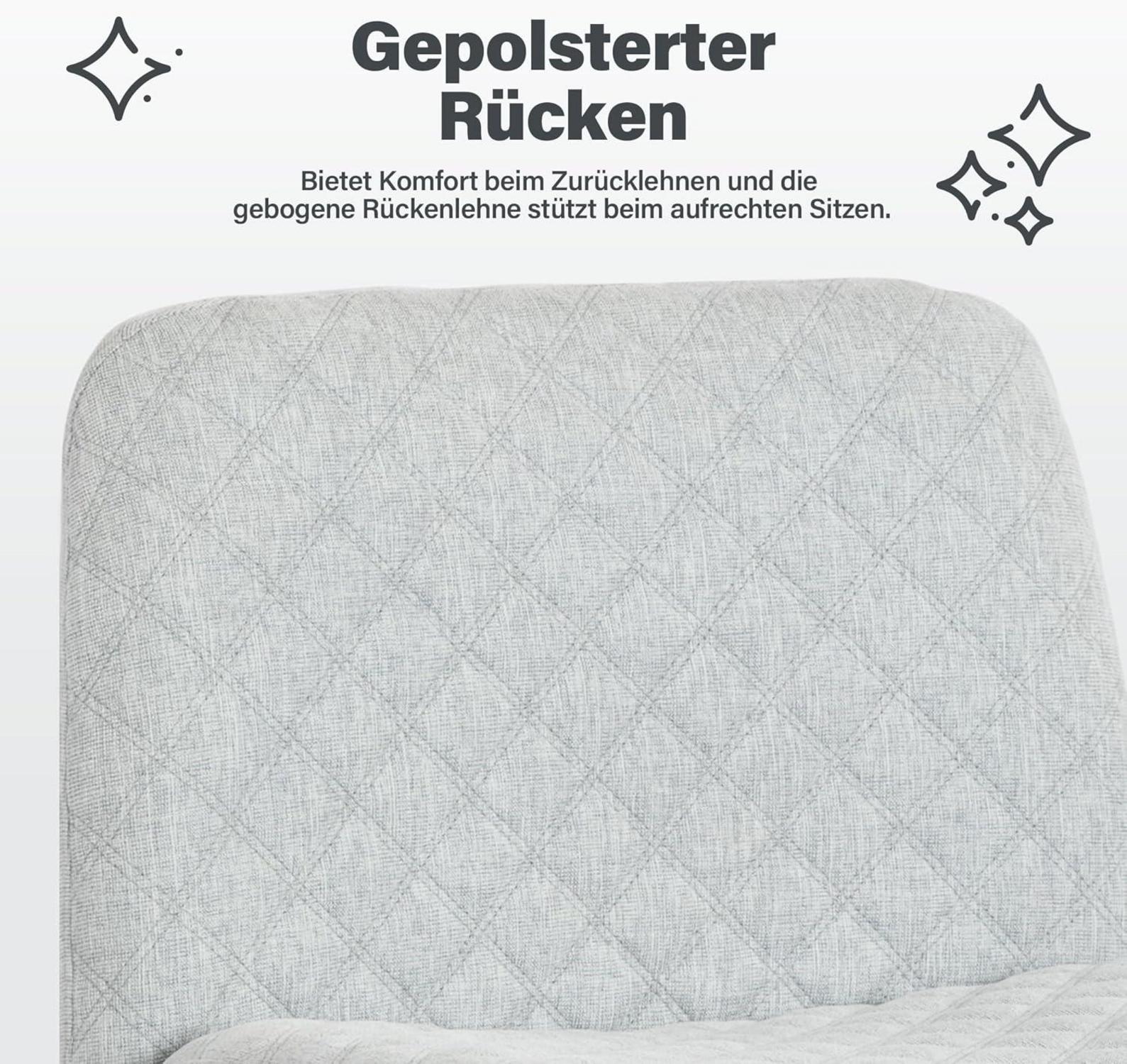 Ergonomischer Bürostuhl ohne Armlehnen Heavy Duty Metallbasis