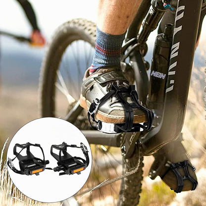 Fahrradpedale mit Clips & Riemen – MTB Pedale für Radfahren