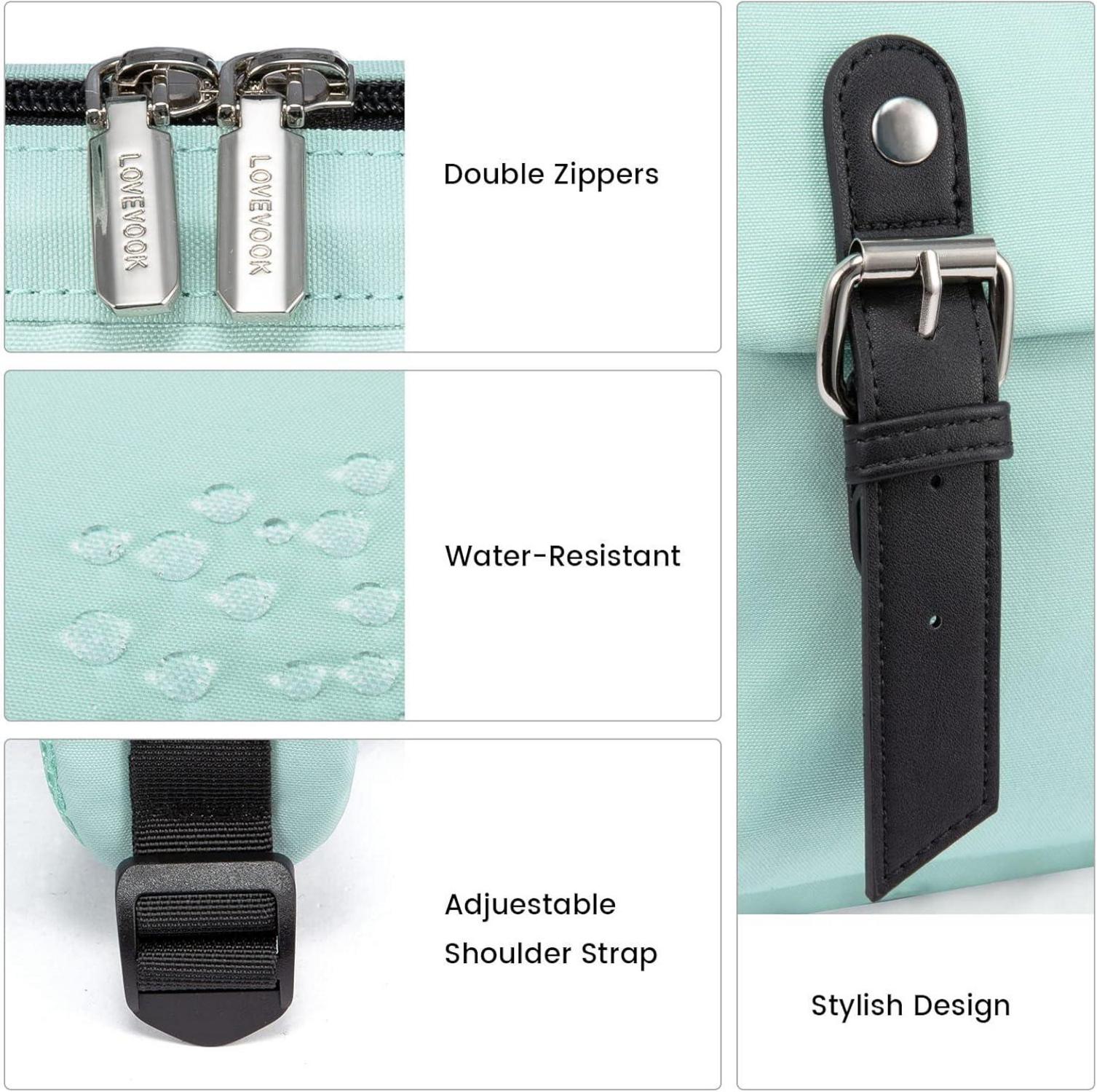 Kleiner Damenrucksack Mini Cityrucksack Frauen Wasserdicht 14-Zoll-Laptopfach