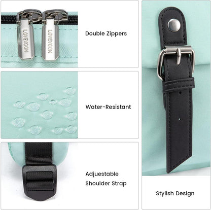 Kleiner Damenrucksack Mini Cityrucksack Frauen Wasserdicht 14-Zoll-Laptopfach