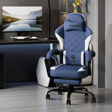 Ergonomischer Gaming Stuhl mit Fußstütze und 145° Neigung in