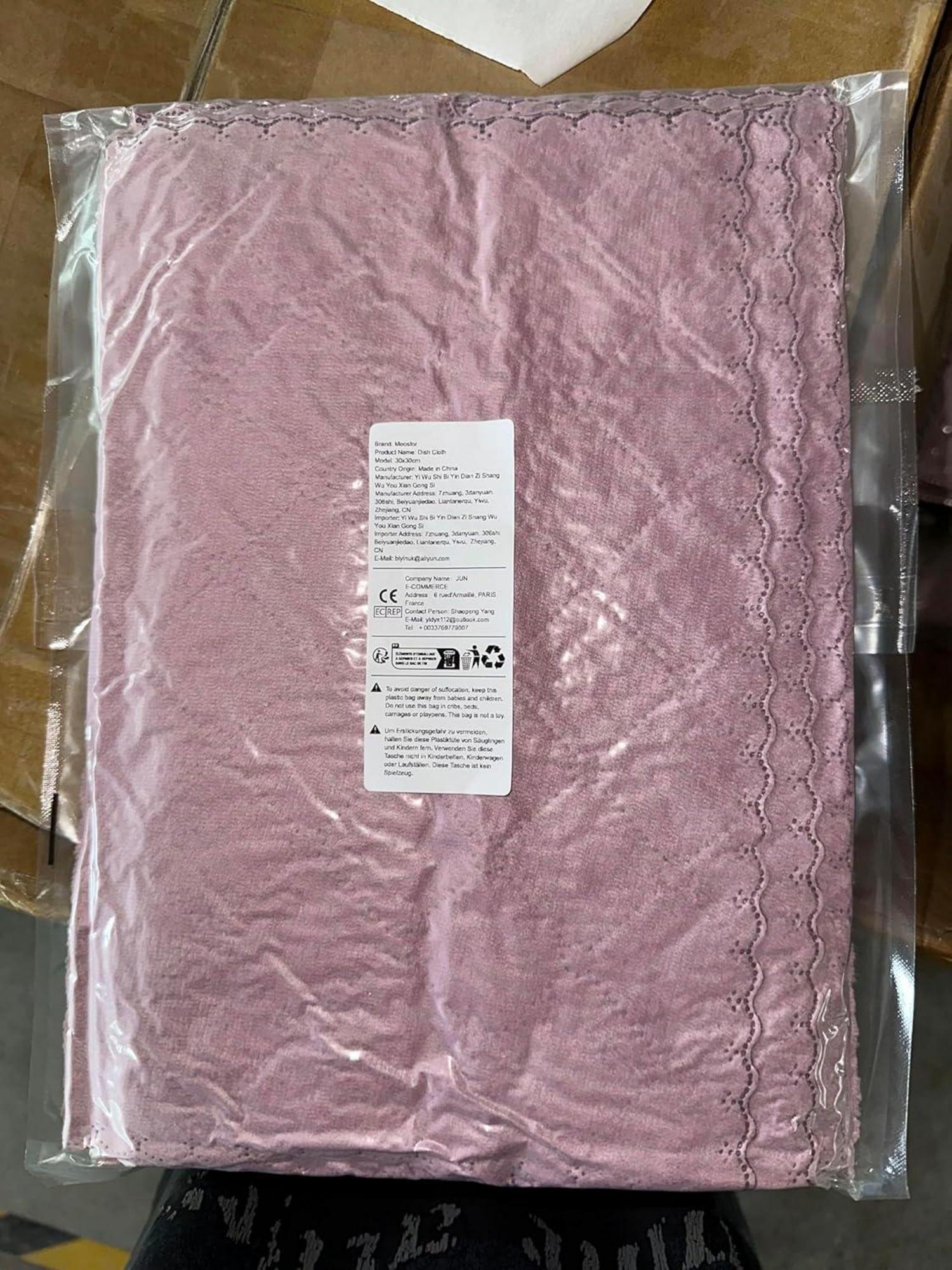 Mikrofasertücher 6er Pack 30x30 cm Lila, Saugfähig