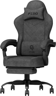 Ergonomischer Gaming Stuhl mit Hightech-Stoff und Fußstütze