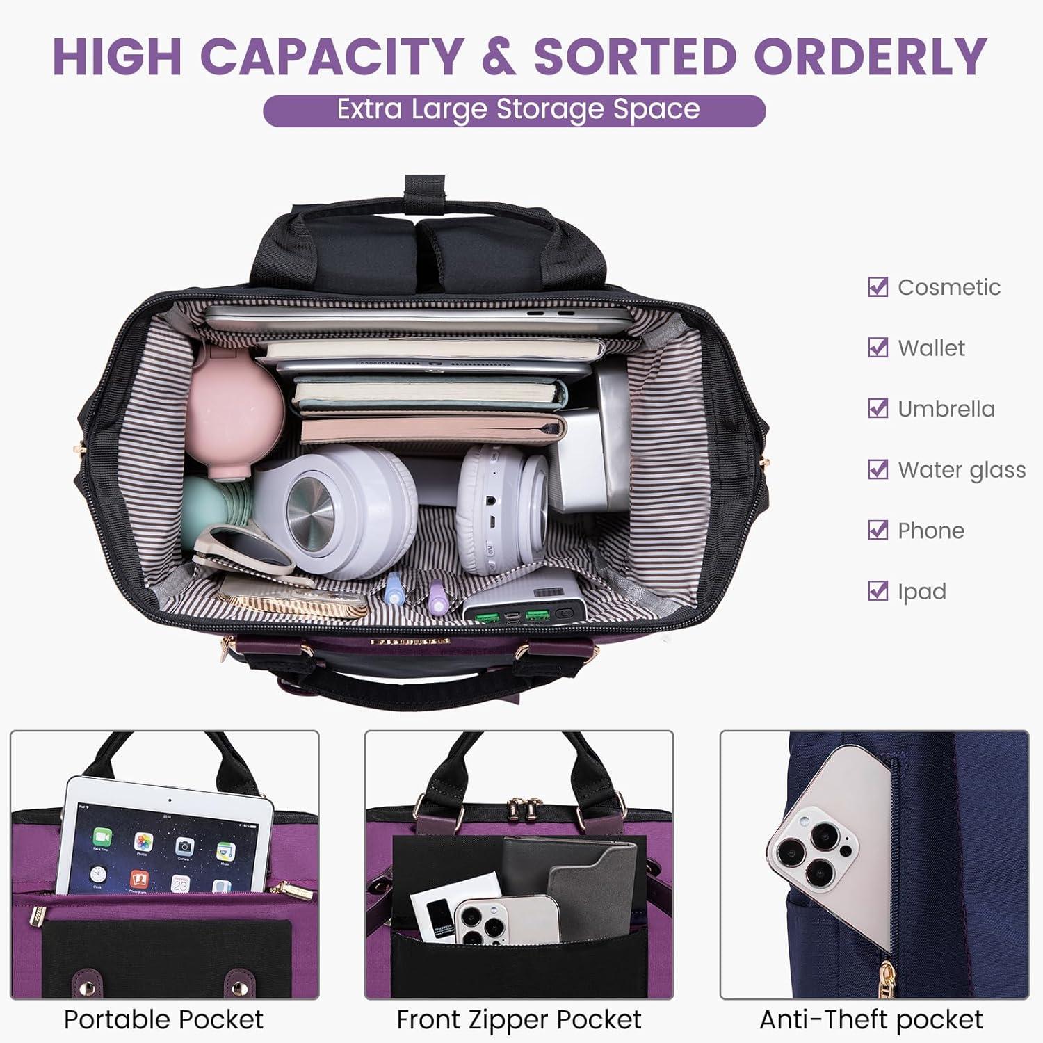 Kleiner Damenrucksack Wasserdicht 2-in-1 Backpack Modern Cityrucksack