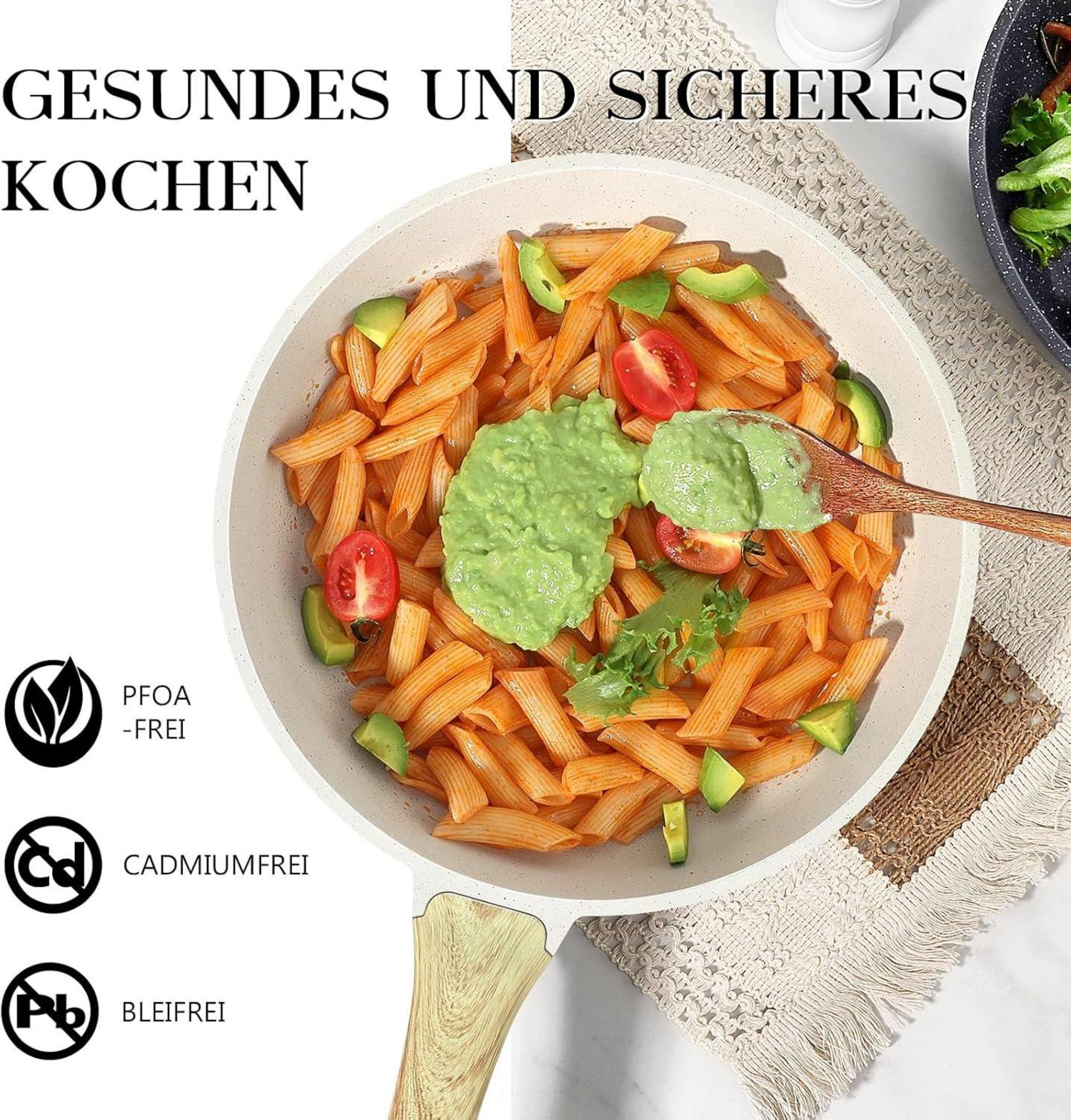 Granit Beschichtete Antihaft Pfanne 24cm für Alle