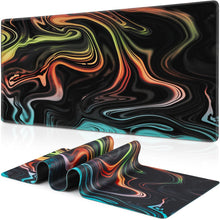 XXL Gaming Mauspad 900x400mm Fluid Art Vernähte Kanten wasserdicht