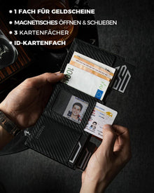 DODENSHA AirTag Geldbörse RFID Schutz Münzfach Herren