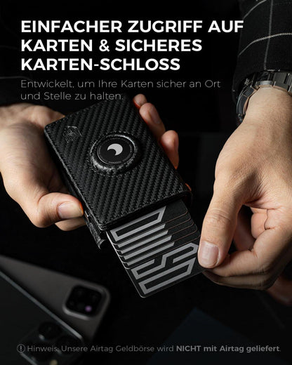 RFID Geldbörse Herren Kartenetui mit Münzfach Airtag Wallet