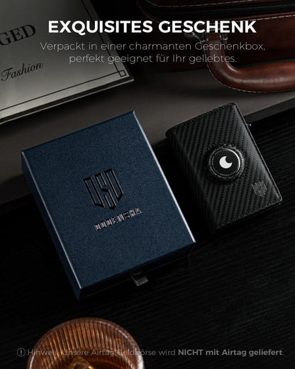 AirTag Geldbörse RFID Schutz Münzfach Herren Kartenetui Slim Wallet