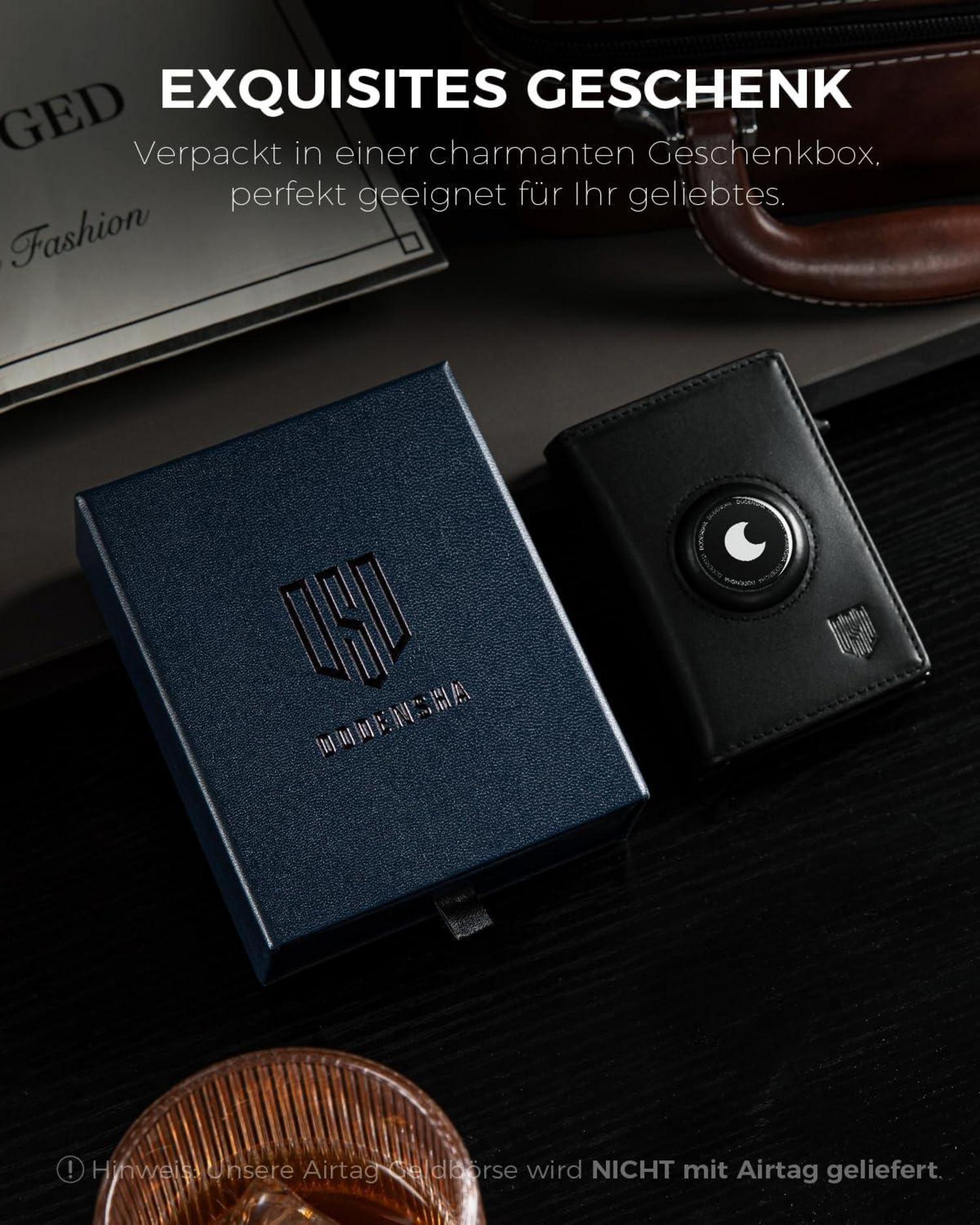 AirTag Geldbörse RFID Schutz Münzfach Smart Wallet Herren