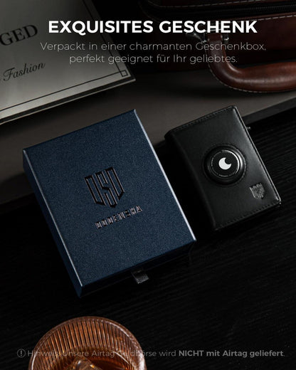 AirTag Geldbörse RFID Schutz Münzfach Smart Wallet Herren