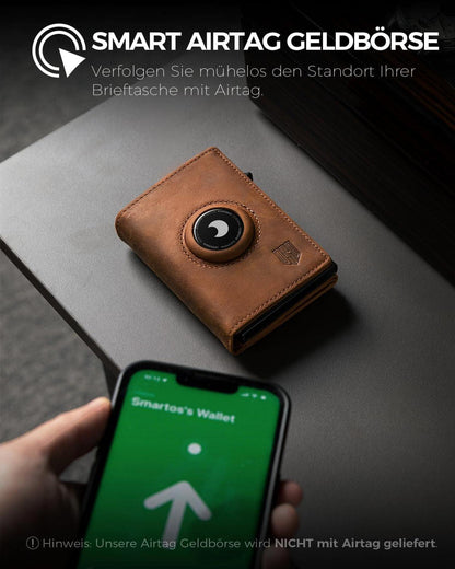 DODENSHA RFID Schutz Herren Geldbörse Kartenetui Braun