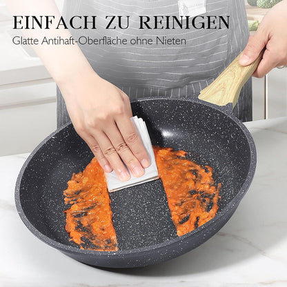 Kleine Pfanne 20cm Granit Beschichtet Bratpfanne Induktion Herdarten