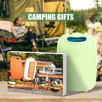 Faltbares Camping Schneidebrett mit Gemüseschneider und