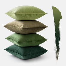 Samt Kissenbezug 40x40 cm Grün Dekorative Kissenhülle Sofa