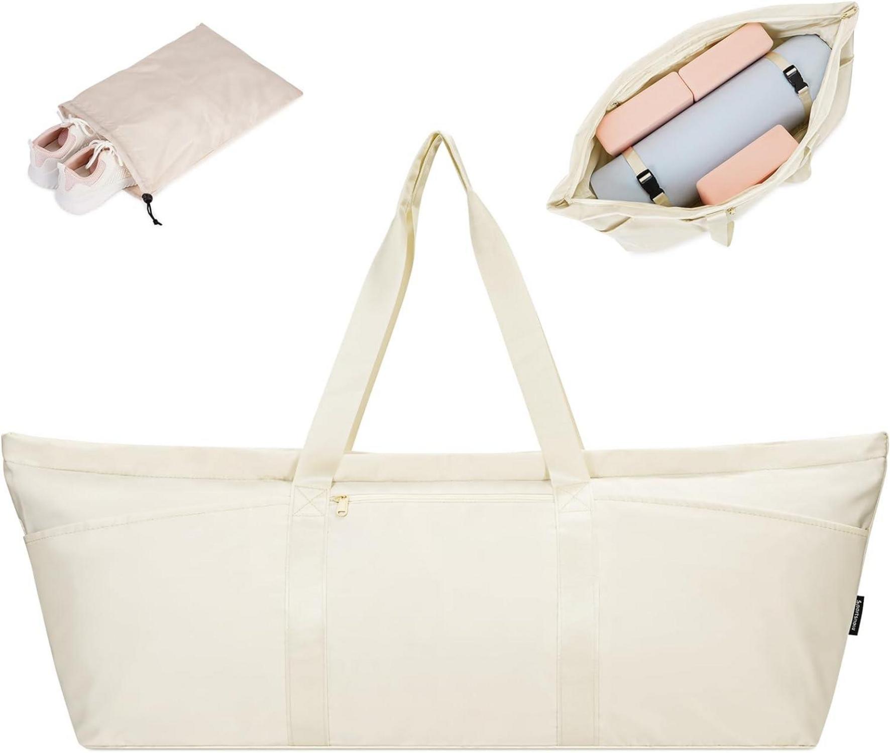 Sporttasche Yogatasche Damen Groß Reisetasche mit Schuhtasche Nassfach