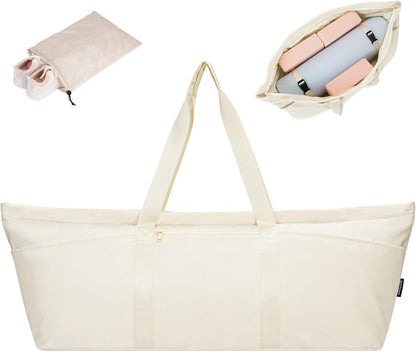 Sporttasche Yogatasche Damen Groß Reisetasche mit Schuhtasche Nassfach