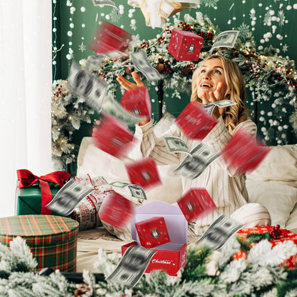 Überraschungsbox Geburtstag DIY Explosionsbox Geschenk 10-teilig Rot