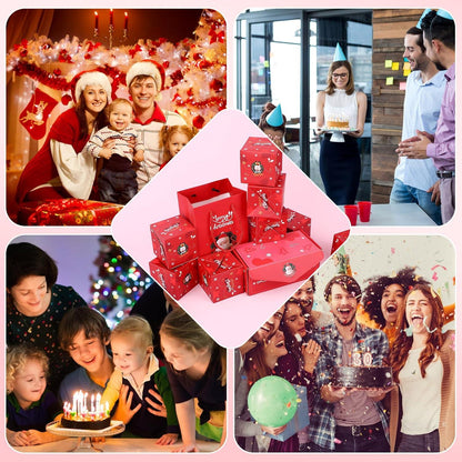 Überraschungsbox DIY Explosionsbox 10pcs Geschenkbox Geburtstag Rot