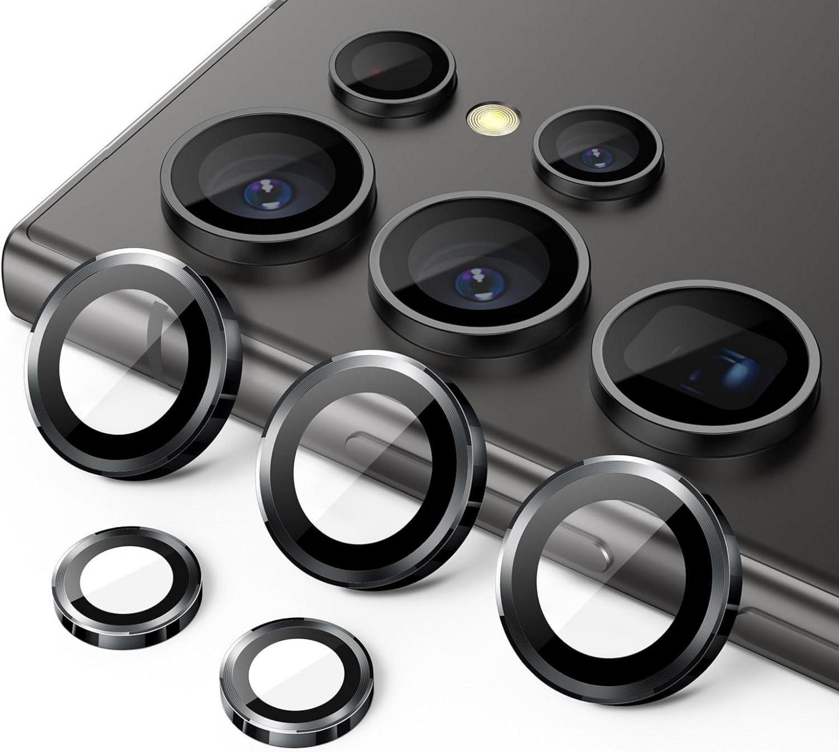 Kameraschutz Samsung Galaxy S24 Ultra 9H Gehärtetes Glas Metallring