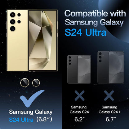 Kameraschutz Galaxy S24 Ultra 9H Gehärtetes Glas Metallring