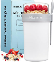 Müslibecher to Go Joghurtbecher Frühstücksdose Müslibox