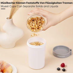 Müslibecher to Go Joghurtbecher Frühstücksdose Müslibox