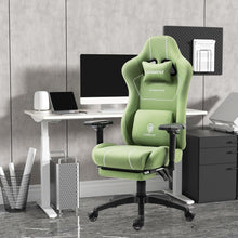 Ergonomischer Dowinx Gaming Stuhl mit Massagefunktion, Grün