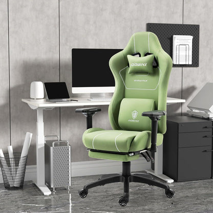 Ergonomischer Dowinx Gaming Stuhl mit Massagefunktion, Grün