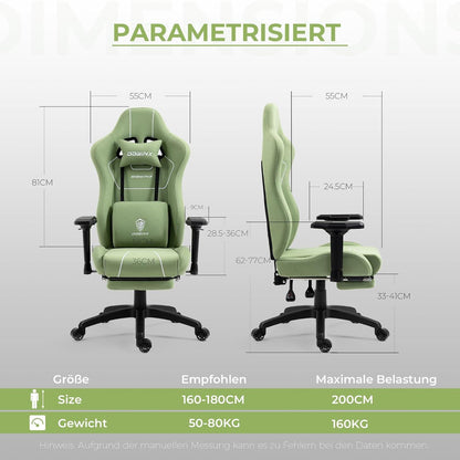 Ergonomischer Massagesessel mit Taschenfederkissen, Bürostuhl XXL