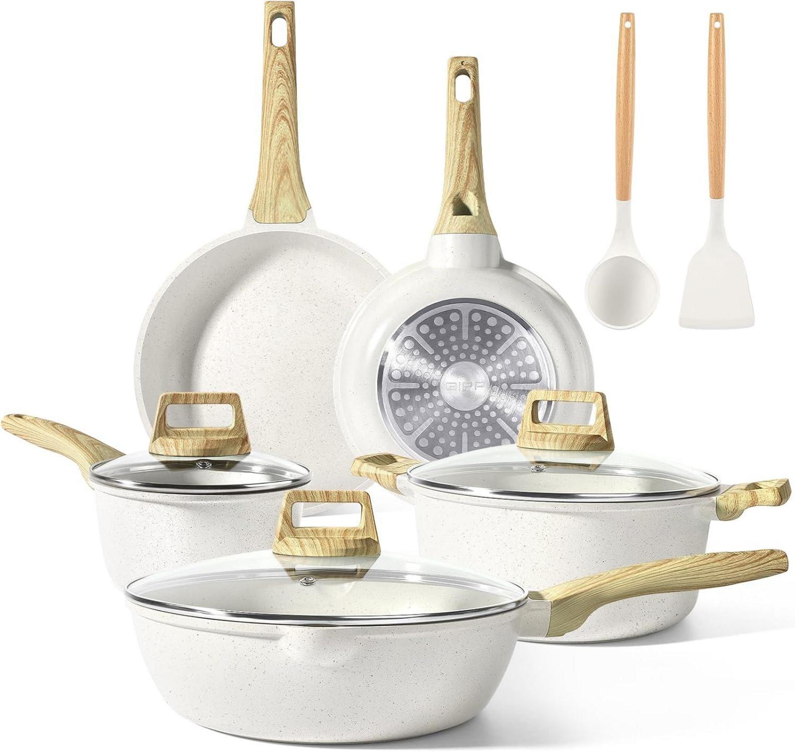 GiPP Granit Topfset 10-teilig, Induktion Cookware