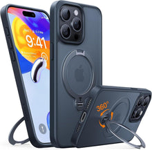 TORRAS 360° Ostand Spin iPhone 15 Pro Max Hülle Militärschutz Matt